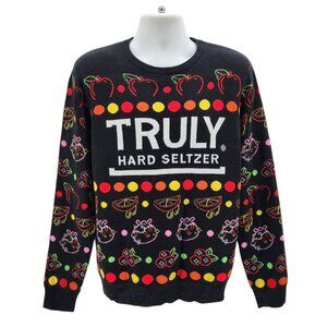 Truly Hard Seltzer Multicolor Ugly Christmas Sweater Adult Large